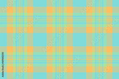 Vibrant plaid pattern, cheerful  modern. Ideal for backgrounds, textiles, or graphic design. Suggests freshness, spring, and seamless elegance.