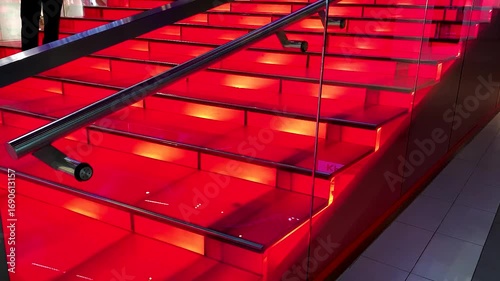 Red Steps Times Square architecture Symbol Popular Bloggers