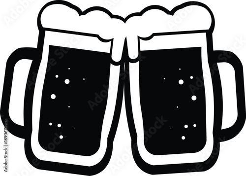 mug of beer with foam