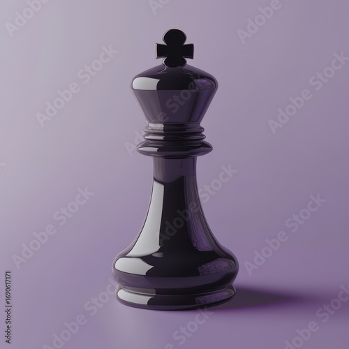 3d image of a black chess piece