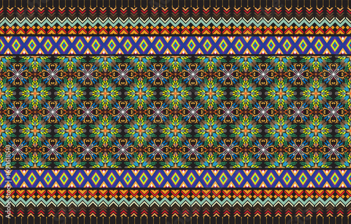 Tribal striped seamless pattern. Aztec geometric vector background. Can be used in textile design, web design for making of clothes, accessories, decorative paper, wrapping, envelope; backpacks, etc.