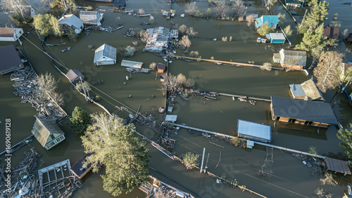 Global warming,climate change.Tsunami.Storms and destruction.Floods on the planet.The apocalypse, catastrophes.Natural disasters the riot.The remnants of human life are floating in dirty water.The end