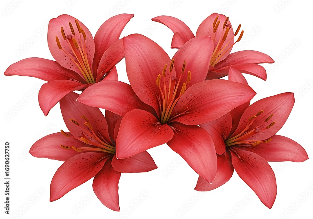 Fototapeta premium Crimson Lily Bloom