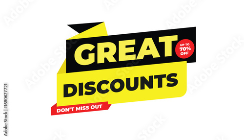 GREAT DISCOUNTS UP TO 70% OFF DON’T MISS OUT – SALE BANNER