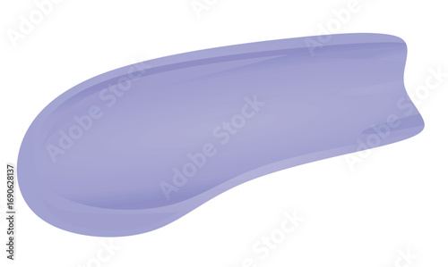 Blue cream smear. vector illustration	