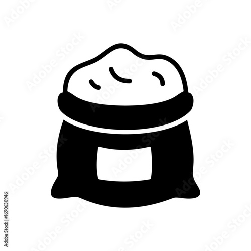 Sack of Flour Baking Ingredient Glyph Icon