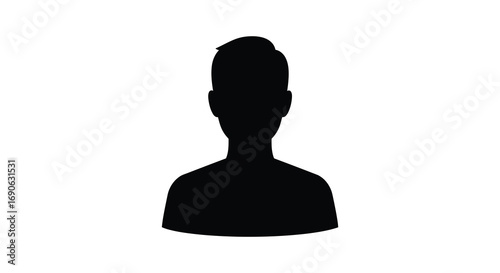 a silhouette figure with hair styled in a bun