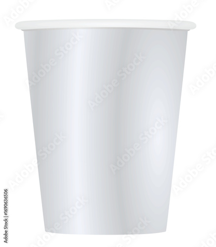 Wallpaper Mural Cardboard or plastic cup. vector illustration Torontodigital.ca