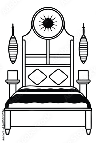 bed in a bedroom