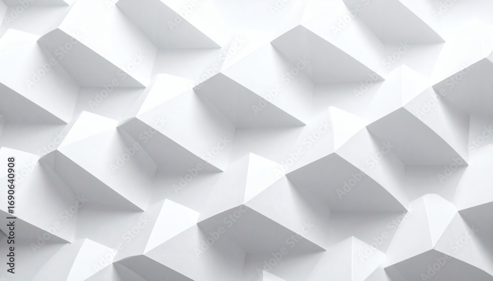 Obraz premium Folded Paper Texture Background on Clean White Surface for Graphic Design, Digital Art, and Creative Projects