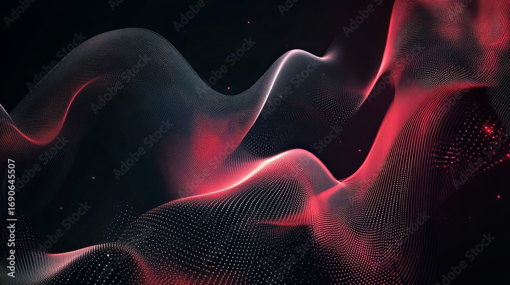 Obraz premium Lone explorer witnesses vast cosmic nebula glowing with vibrant pink and blue energy in dark alien landscape