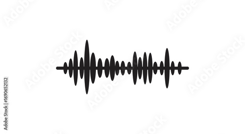 audio waveform visual representation showing sound frequency patterns