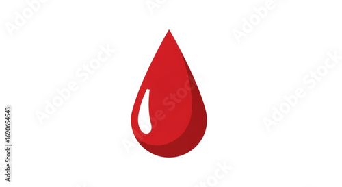 Red blood drop vector illustration for medical and healthcare concept design and blood donation campaign design