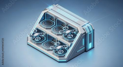 Drone docking station futuristic technology aerial vehicle charging hub for unmanned aircraft systems innovation