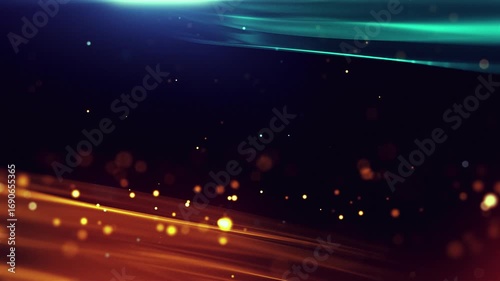 Particles Ball Light Background | Abstract Glowing Particle Sphere | Futuristic Technology Background