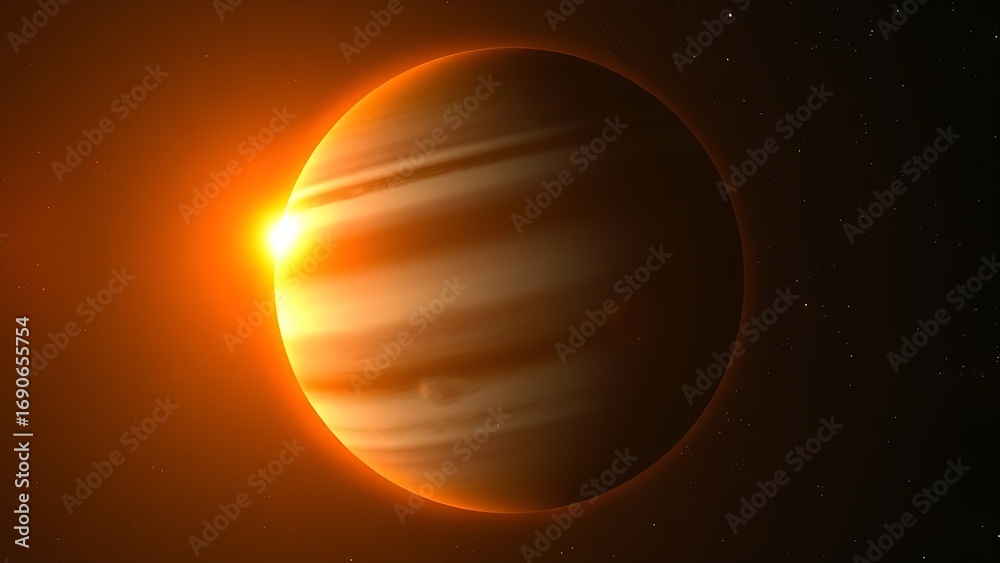 Obraz premium Uranus with mysterious internal heat waves visible through translucent atmosphere.