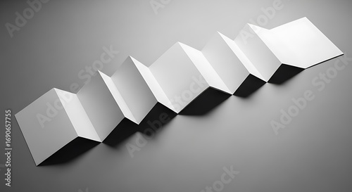 Folded Paper Accordion Design.