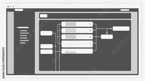 Website User Interface Design Flowchart Software Development Digital Process App Development UX Design UI Design Web Design Workflow Diagram Technology Programming Interface System Application Comput.