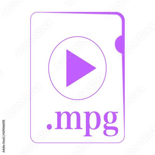 MPGファイル形式イラスト　動画ファイル〜MPG file format illustration video file〜