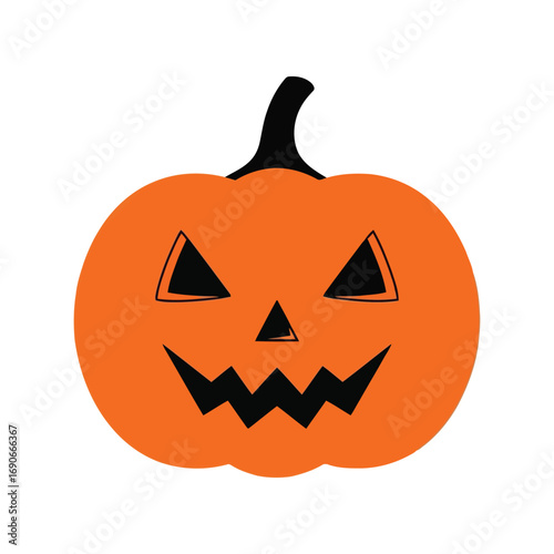 Happy halloween jack o lantern face cutout autumn autumnal seasonal holiday celebration vector
