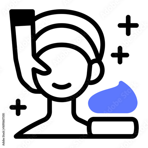 This Treatment icon is suitable for use in Skincare, Dermatology, and related fields.