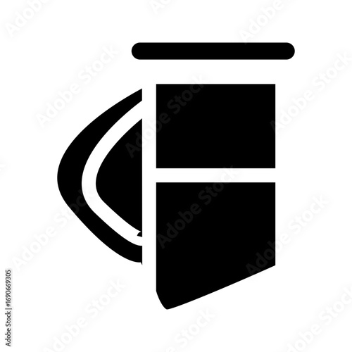 quiver glyph icon vector