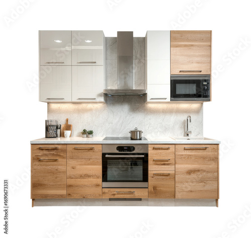 Modern kitchen design urban home interior cozy atmosphere
