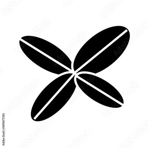 lemon basil glyph icon 