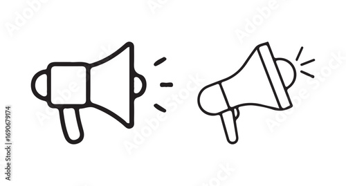 vector illustration of a megaphone