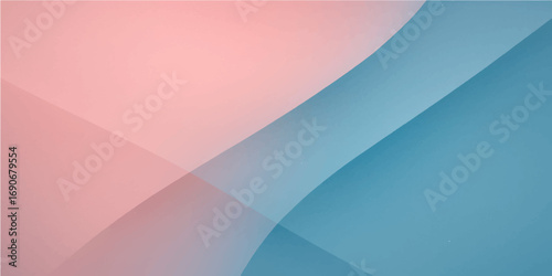 Smooth and soft abstract colorful wave design with a pink and blue fractal pattern and light lines for a modern business backdrop