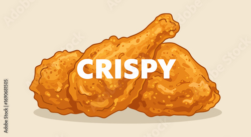 Crispy Fried Chicken Pieces.