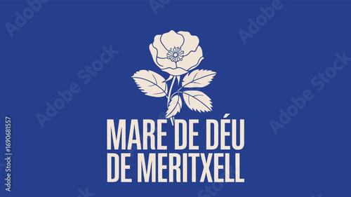Mare de Déu de Meritxell Andorra National Day Celebration Illustration