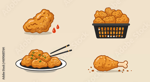 Crispy Fried Chicken Variety.