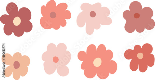 vector illustration of an abstract background with flowers
