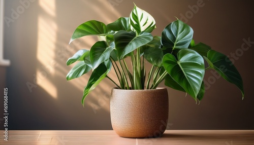 Wallpaper Mural indoor philodendron sitting in an elegant pot Torontodigital.ca