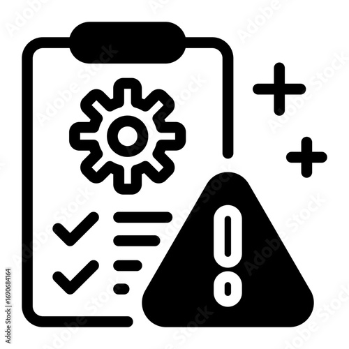 This Risk management icon is suitable for Manufacturing, Distribution, and related fields.