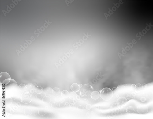 Detergent foam effect  background