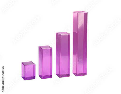 Three stacked pink crystal bar graph Free Download Three stacked pink crystal bar graph - GFXLoad