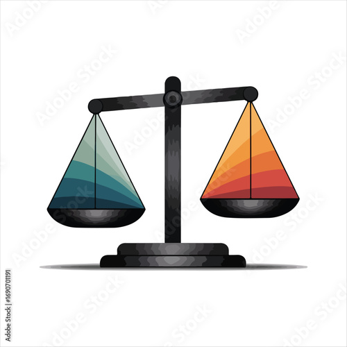 scales of justice vector illustration