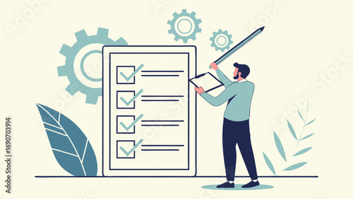 Checklist Planning Task Management Productivity Goals Business Workflow Organization Strategy Project Success Completion Achievement To Do List Time Management Agenda Schedule Deadline Efficiency Tea.