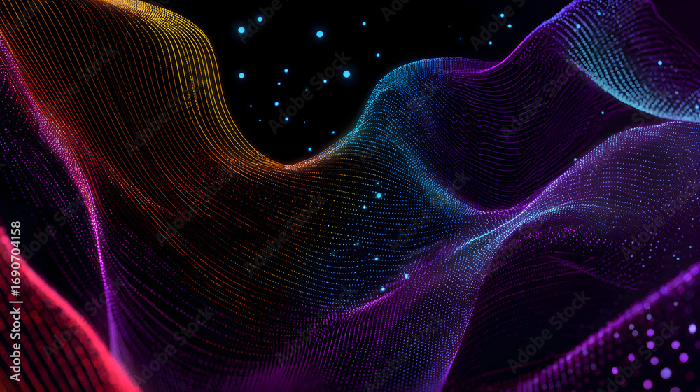 Fototapeta premium Vibrant purple Gradient Background Landscape Image 5
