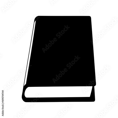 Illustration of a closed book, perfect for reading or knowledge concepts