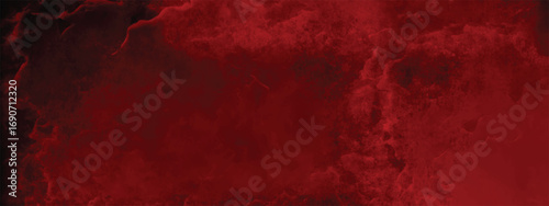 Chaotic abstract red painting with eerie and stormy effects