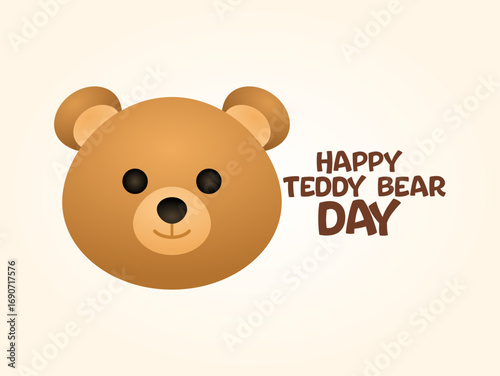 Vector graphic of Teddy Bear Day for Teddy Bear Day celebration.