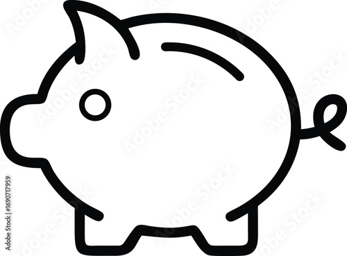 Piggy bank icon