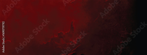 Spooky dramatic red grunge backdrop with artistic smoky elements