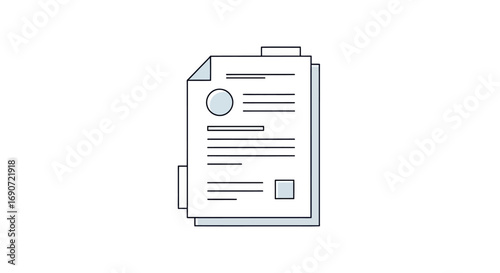 Stack of Documents Paperwork Files.