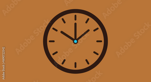 Clock Face Showing Ten OClock Time Illustration.