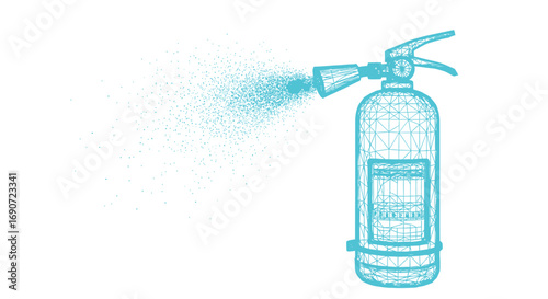 Fire extinguisher safety equipment pressure gauge.