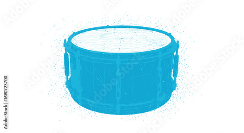 Blue drum musical instrument percussion.
